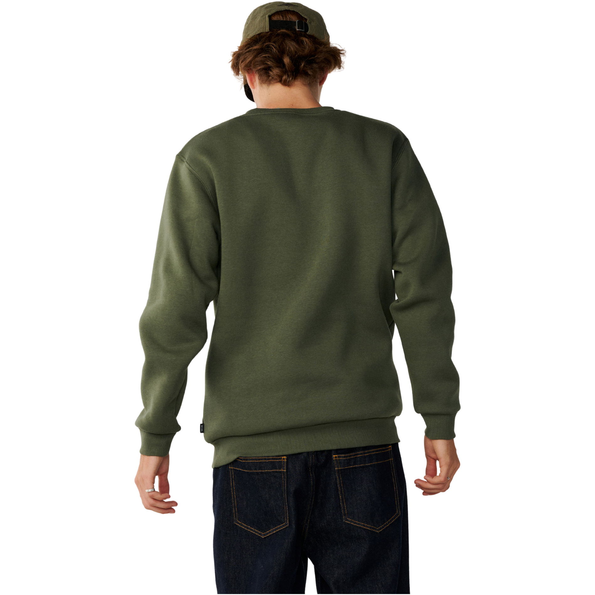 2026 Rip Curl Mens Classic Surf Crew Sweatshirt 0APMFL - Dark Olive